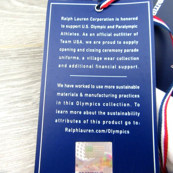 Polo Ralph Lauren USA Polo Quarter Low Socks Mens Size 6-12.5 (1 PAIR) NEW - Picture 7 of 9